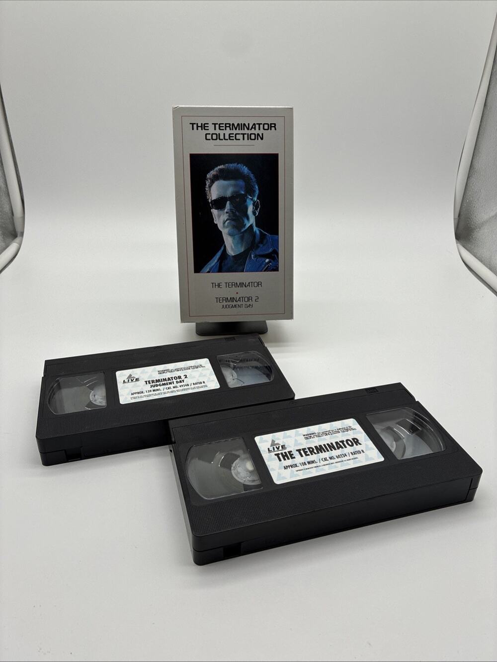 Terminator Collection VHS 2-Tape Set 2002 Arnold Schwarzenegger Action Sci-Fi